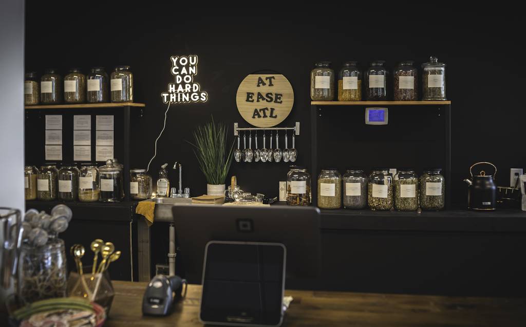 una tienda de tés