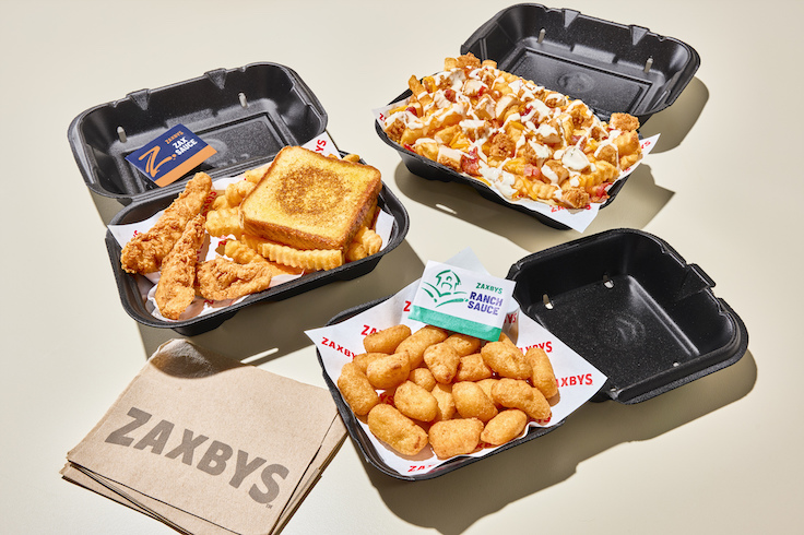 Comidas de Zaxby's en cajas