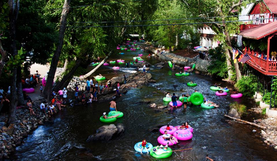 This unique small town just 1.5 hours from Atlanta is the best place to shoot the ‘Hooch — a relaxing river float on the Chattahoochee