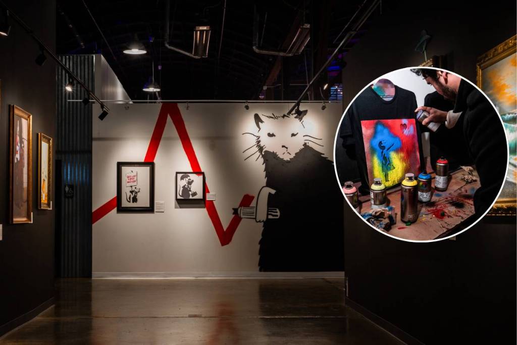 After charming 3 million visitors globally, a massive 200-piece Banksy exhibition is opening at Atlanta’s Pullman Yards