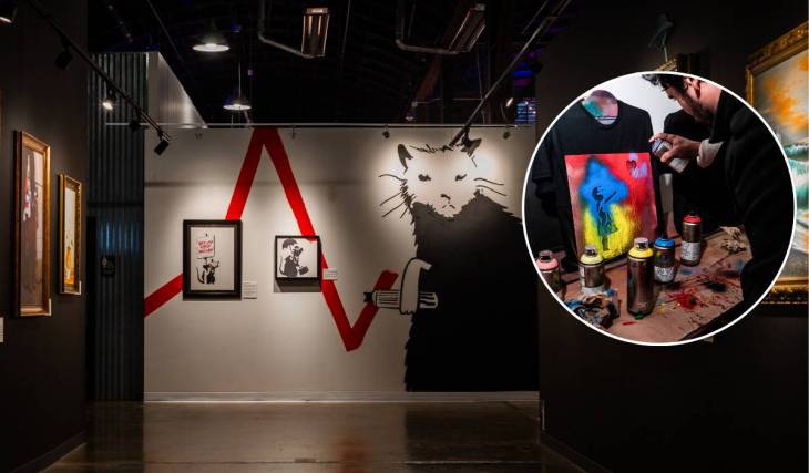 Después de cautivar a 3 millones de visitantes en todo el mundo, se inaugura una gran exposición de Banksy con 200 obras en Pullman Yards, en Atlanta, con entradas a 26 dólares