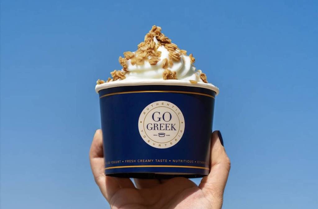a greek frozen yoghurt