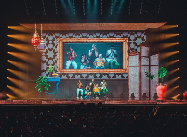 St Louis, MO - August 11, 2019 Pentatonix World Tour at Hollywood Casino Amphitheater