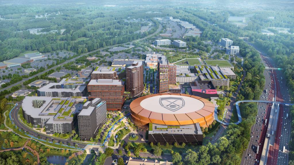 Imagen conceptual del estadio de la NHL