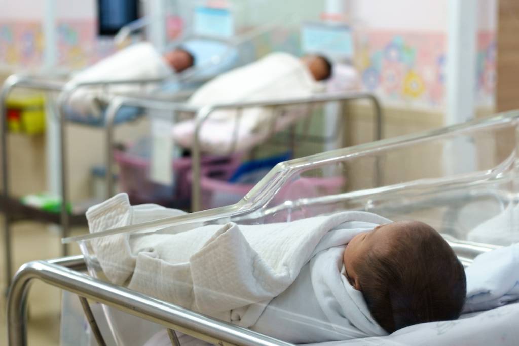 newborn baby in hospital