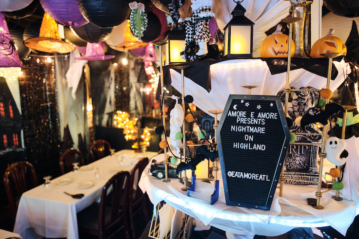 restaurante pop-up de Halloween