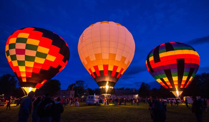 Gigantic glowing hot air balloons will illuminate the sky at this 2-day Hot Air Balloon Festival just 50 minutes from Atlanta