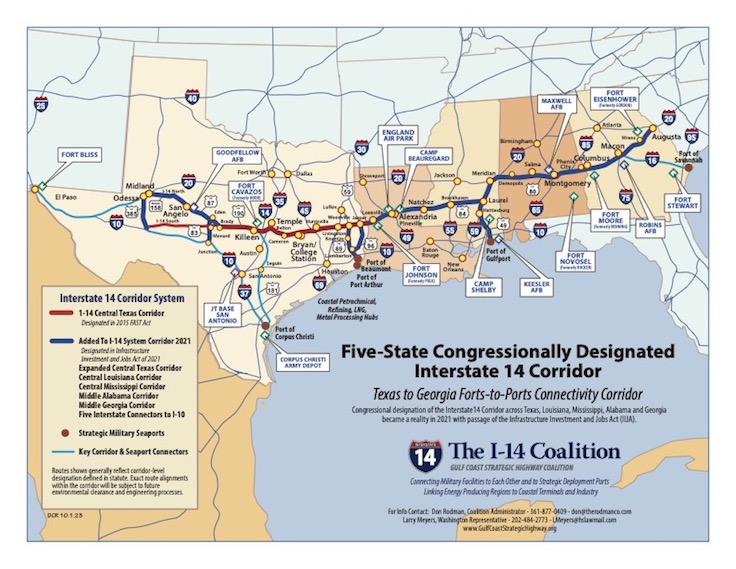 un mapa de un nuevo sistema de autopistas