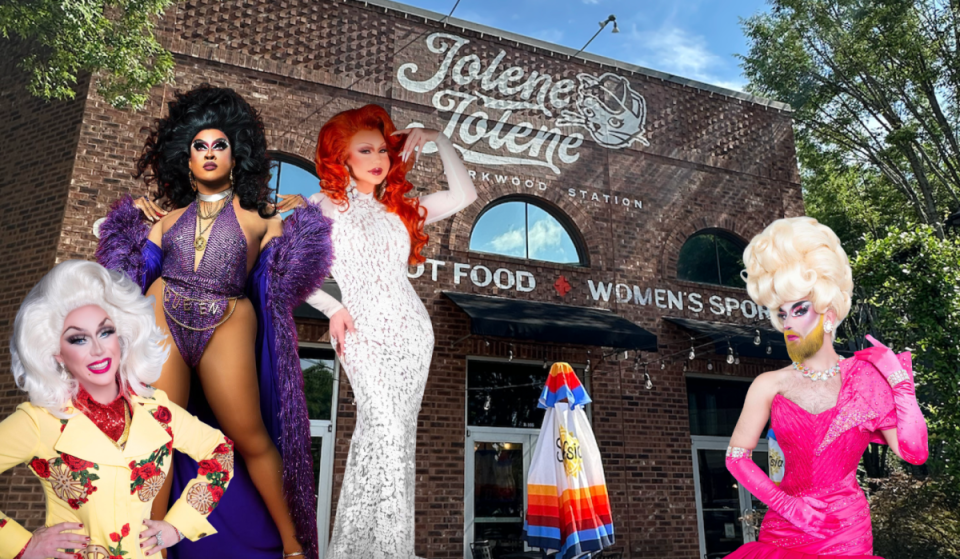 El primer bar deportivo para mujeres de Atlanta organiza este viernes un deslumbrante homenaje drag a Dolly Parton, un concurso de disfraces de imitadoras de Dolly Parton y una sesión para cantar a coro