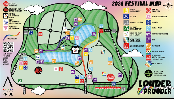 Mapa del Festival del Orgullo