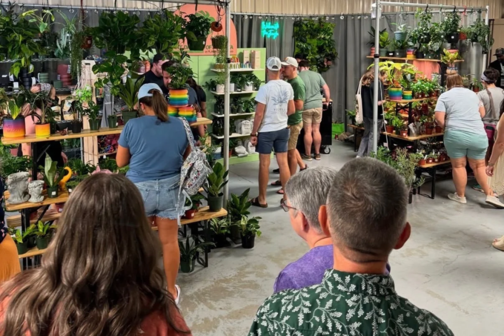 Una gran feria de plantas