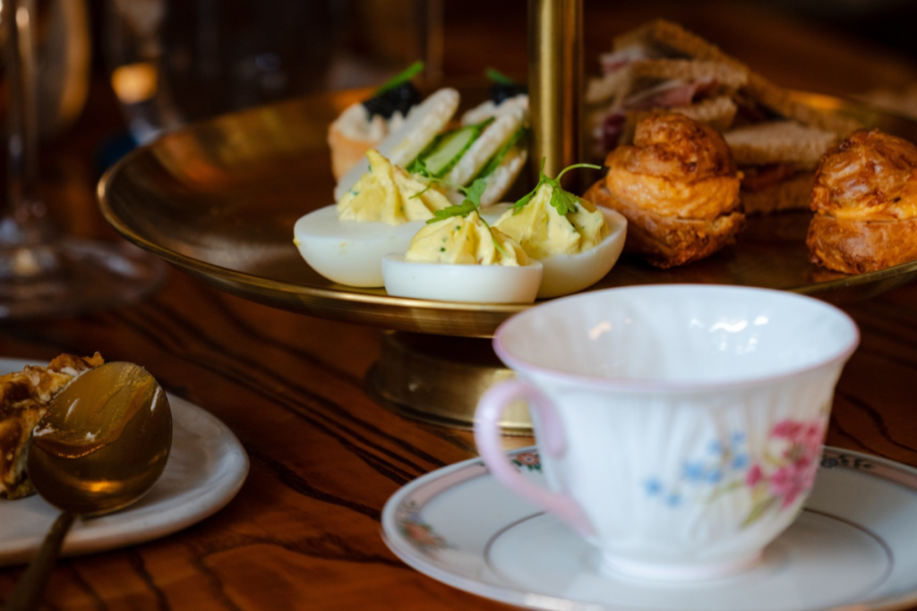 servicio de té de la tarde