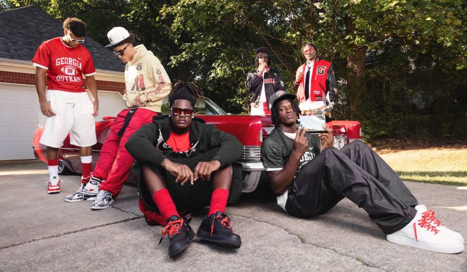 Nike launches an exclusive UGA x Outkast apparel collection to celebrate the 1st Georgia vs. Florida rivalry game played in Atlanta this weekend &amp; 30 years of ATLiens—with a one day only pop-up at Mercedes-Benz