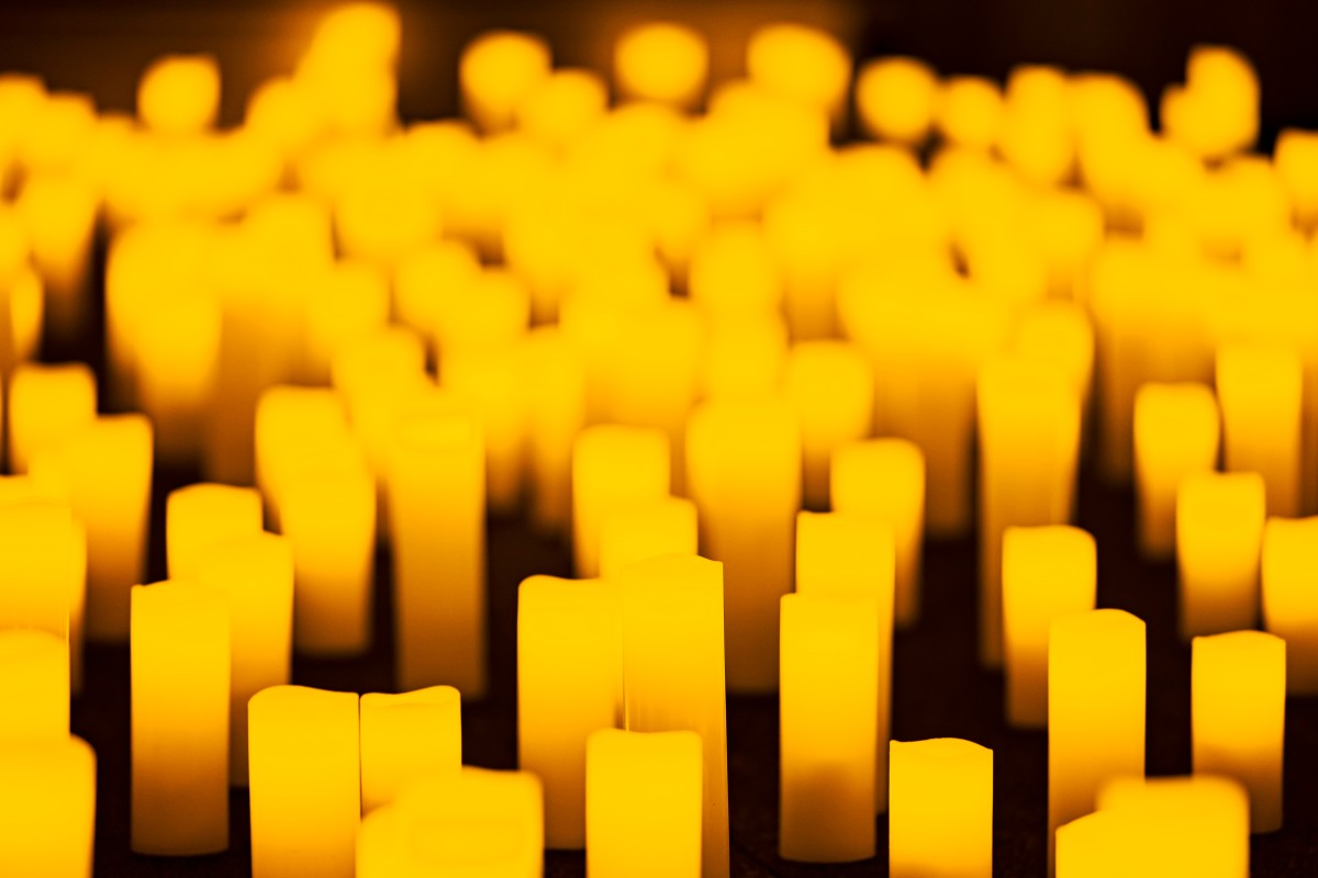 A sea of candles at a Candlelight concert