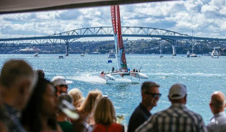 The World’s Fastest Sail Racing Arrives In The City This Weekend—Catch It Live From Wynyard Point Race Stadium