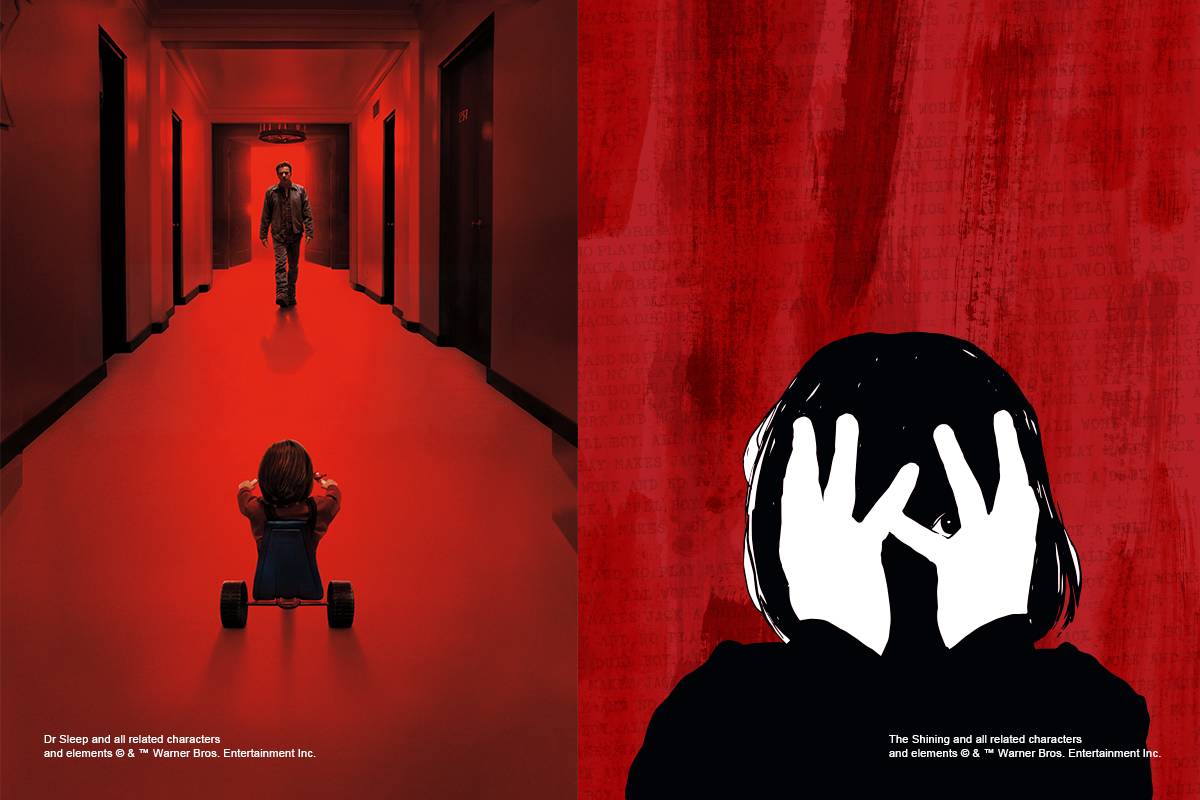 Horrorfilm-Collage: Doctor Sleep (links) und Shining (rechts)