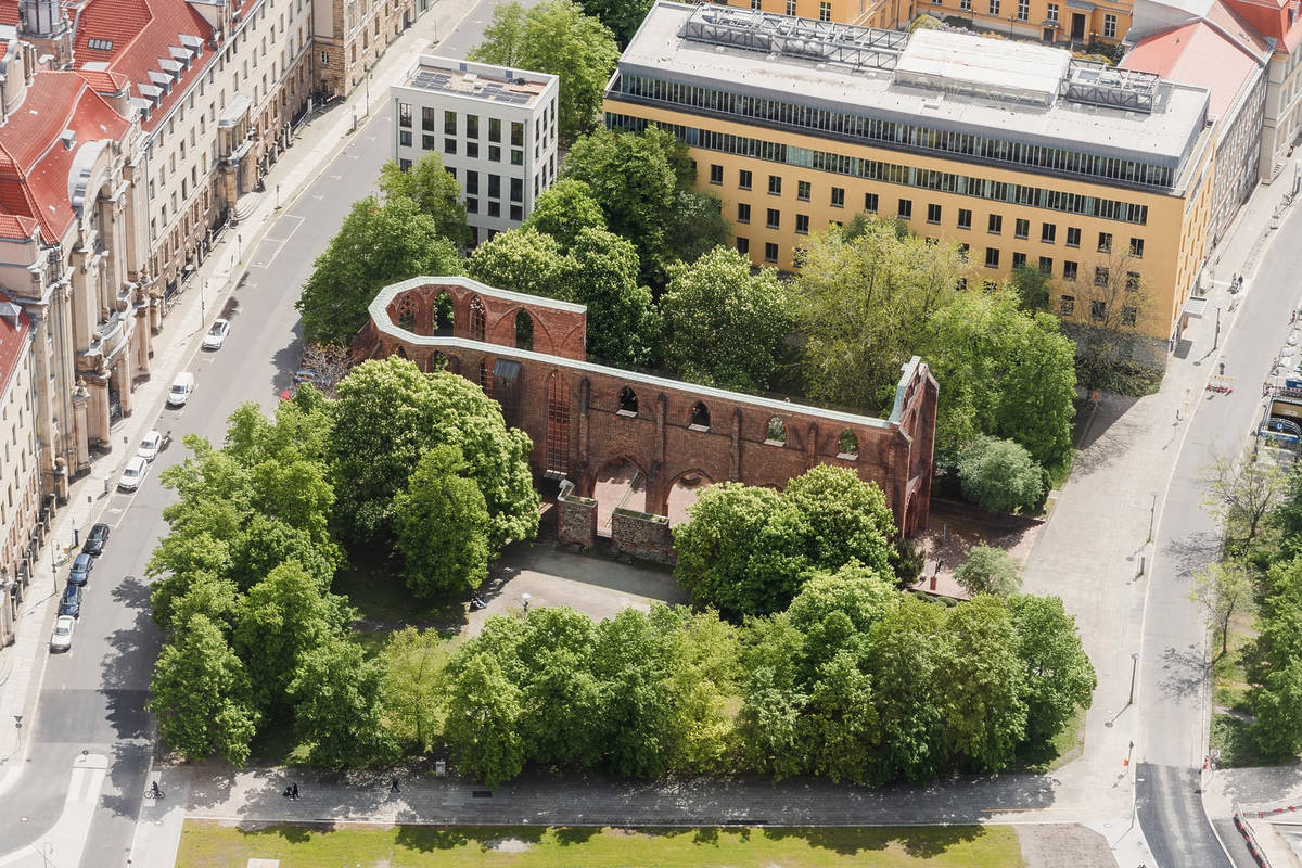 Klosterruine von oben