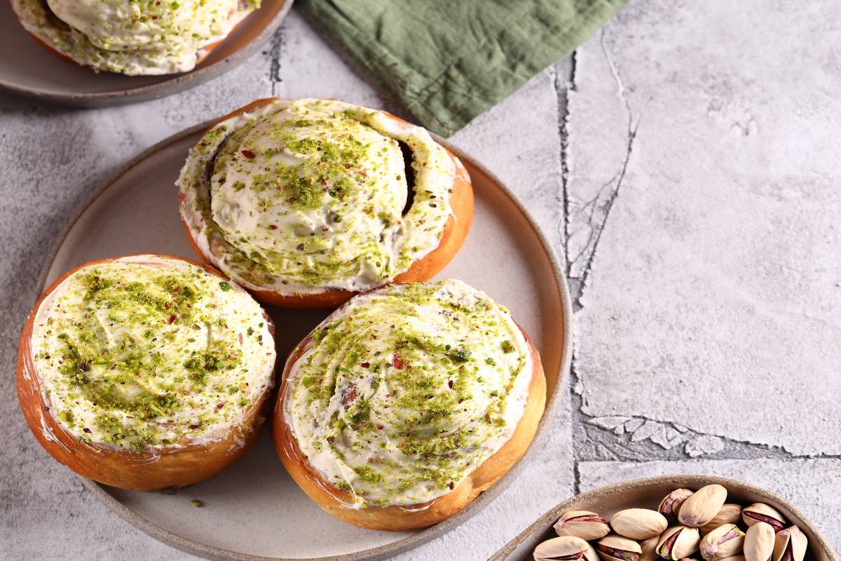 Pistazien-Zimschnecken