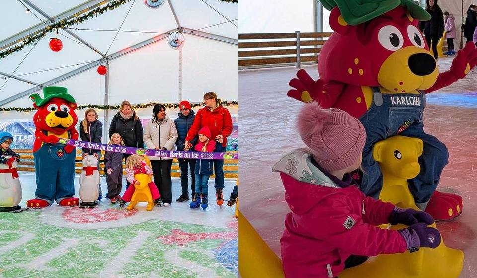 Nur 30 Minuten von Berlin erreicht ihr Brandenburgs größte Echteisbahn: 160 m Skateway, Eisdisco, Glühwein-Stopp & mehr auf 4.000 m² – 100 Tage geöffnet!