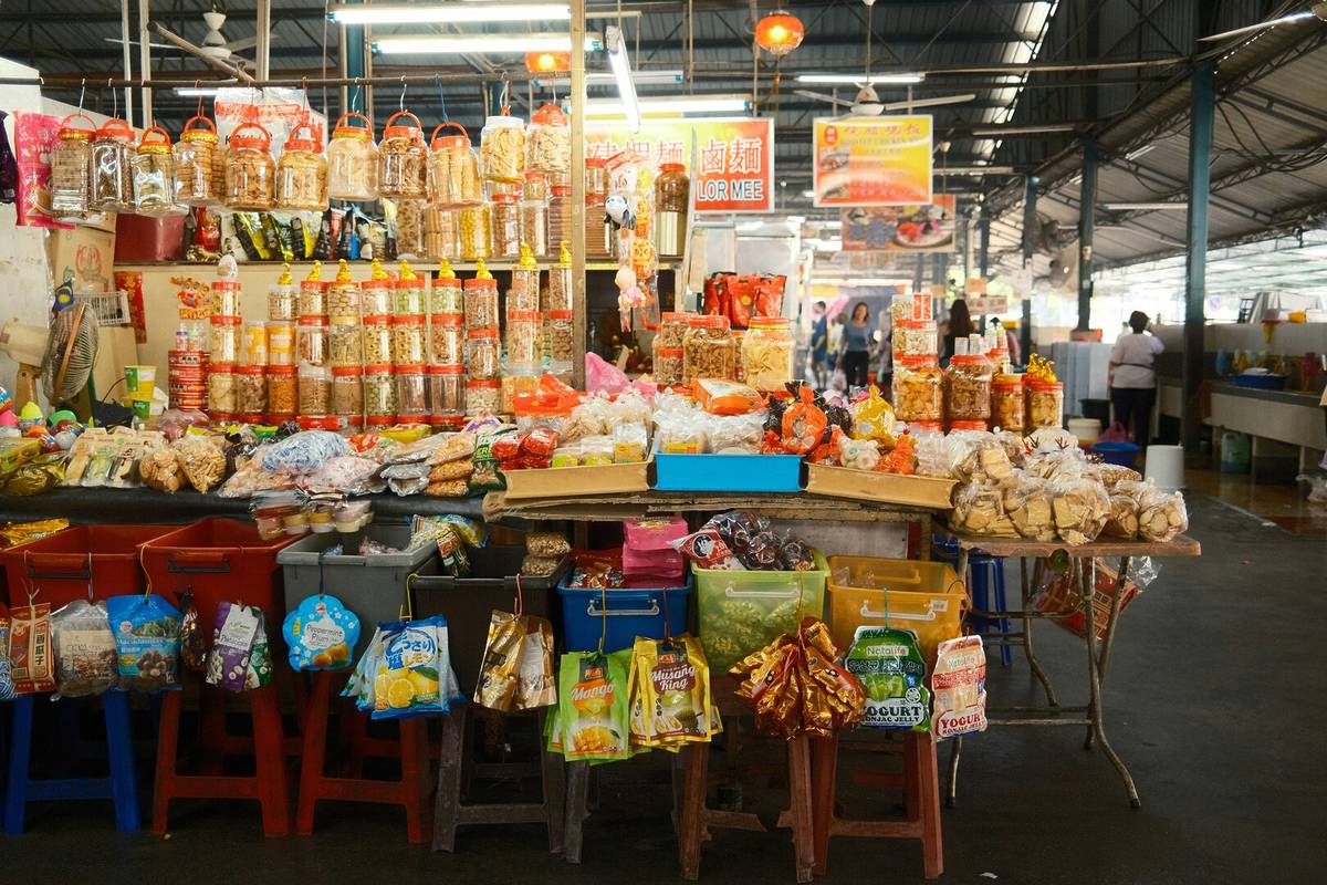 Marktstand im Dong Xuan Center