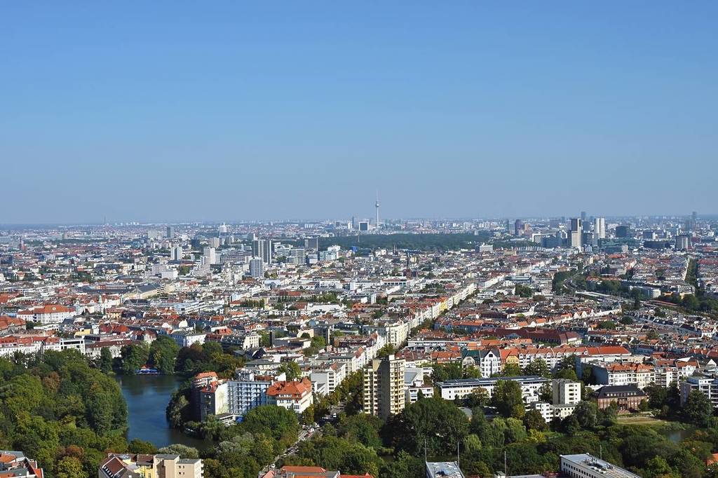 View of Berlin Grunewald and the Eichkamp settlement