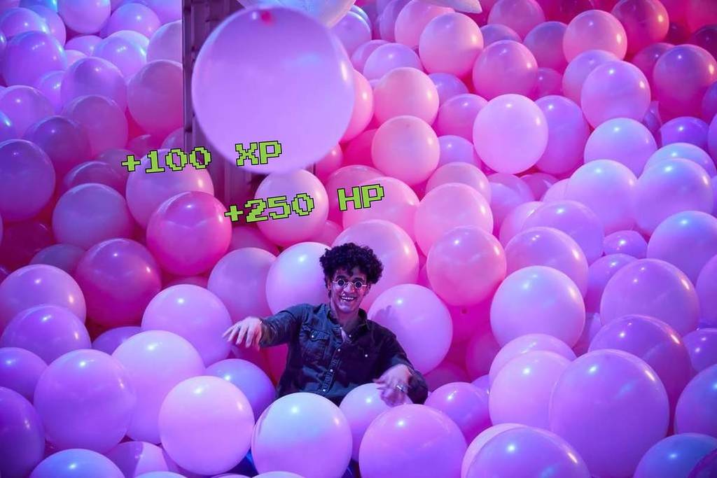 In het Bubble Planet-ballenbad doe je nieuwe energie op. +100 XP en +250 HP.
