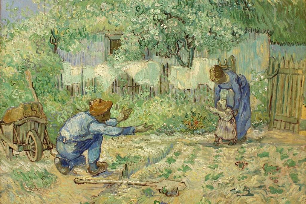 The painting "First Steps" by Vincent van Gogh was exhibited by Paul Cassirer in Berlin.
