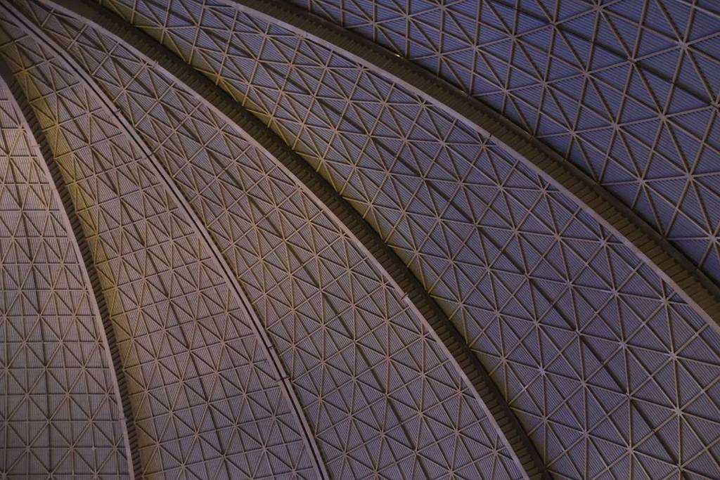 Die innere Hülle der Cargolifter-Luftschiffhalle.