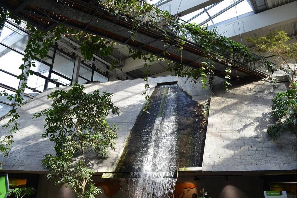 Una cascata nella Biosfera di Potsdam.