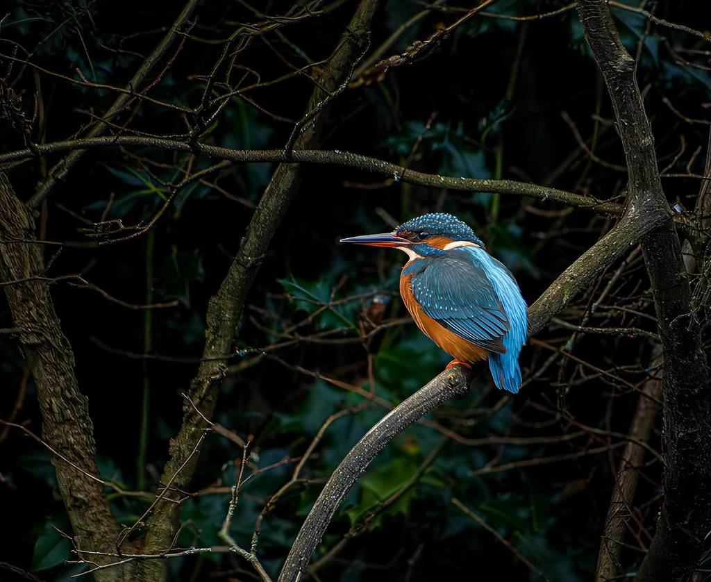 IJsvogel in het Nationaal Park Unteres Odertal
