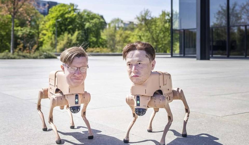 Profite gratuitement et pour une durée limitée de l’événement artistique le plus en vogue de Berlin : Musk, Zuckerberg, Bezos et Warhol offrent plus de 1 000 tirages sous forme de chiens robots