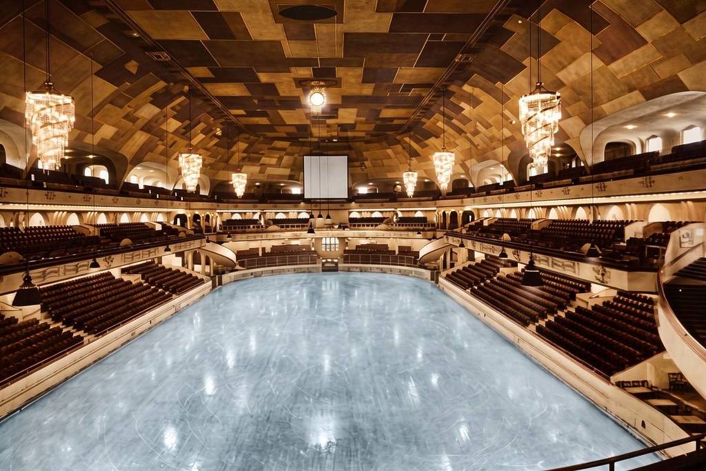 Het interieur van het Berliner Sportpalast (1910 - 1973)