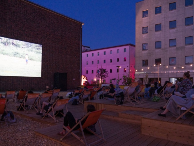 Freiluftkino Insel
