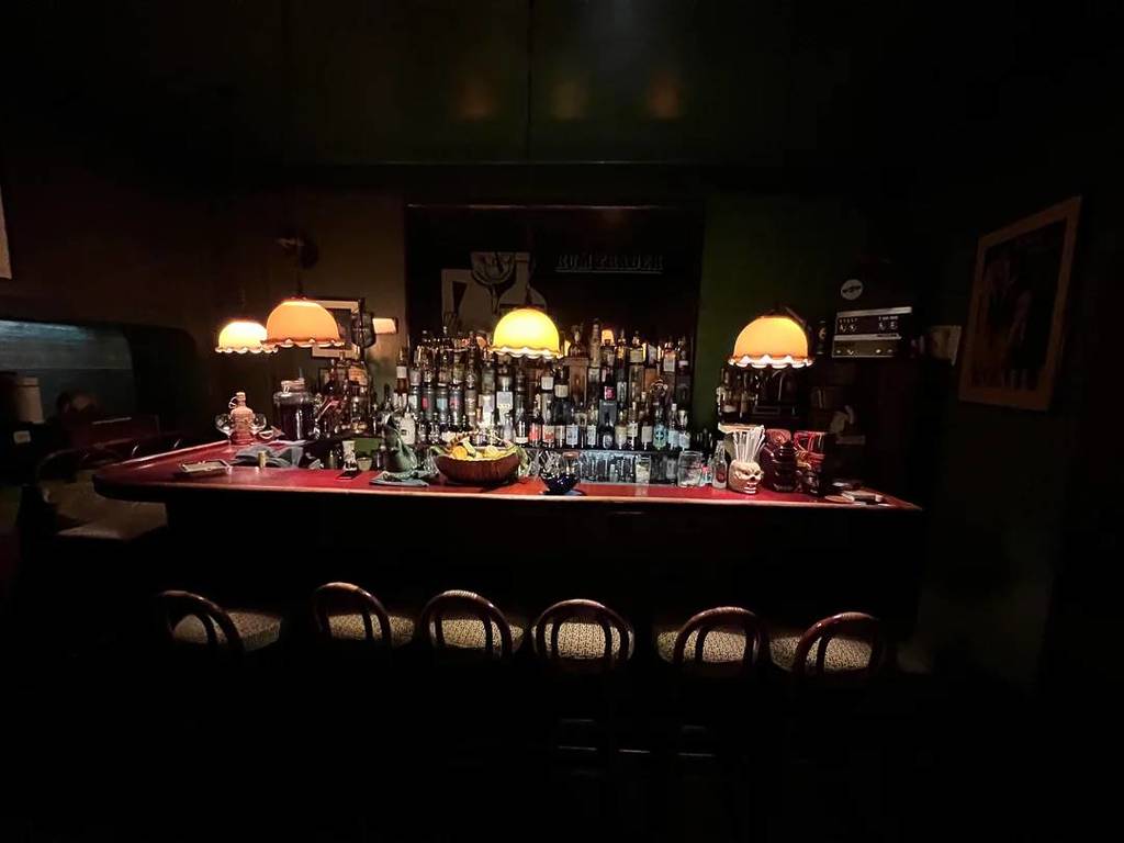 The bar at the Rum Trader