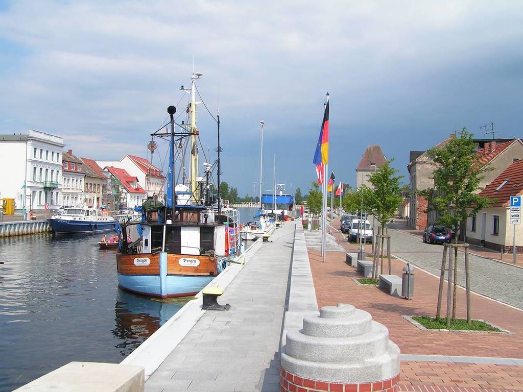 The harbor in Ueckermünde