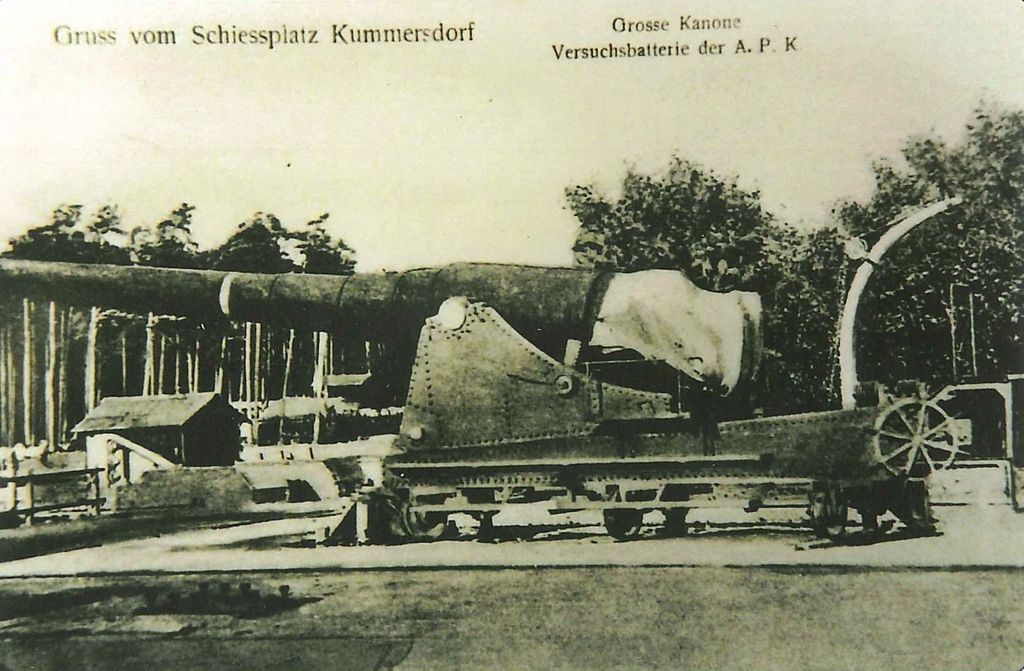 A postcard from the firing range in Kummersdorf