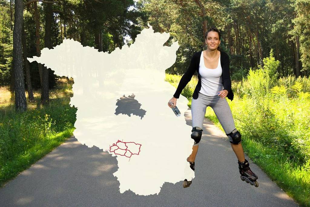 Il Flaeming-Skate nel Brandeburgo copre un'area grande quasi quanto Berlino.