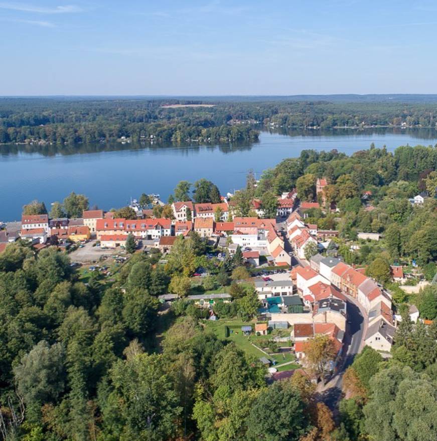 Schwerin presso Teupitz vista dall'alto