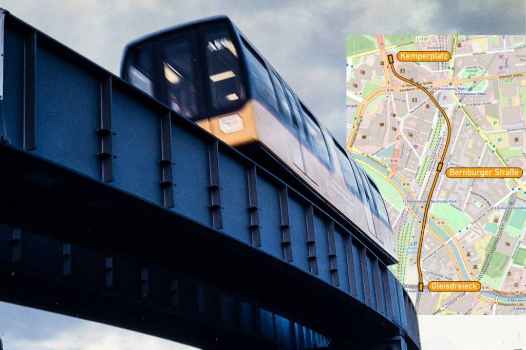The magnetic levitation train (M-Bahn) once traveled driverless through Berlin.