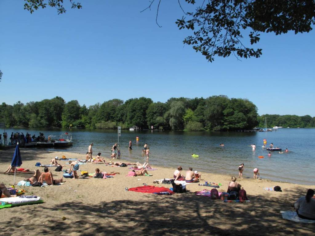 L’isola di Reiswerder vista dalla terraferma