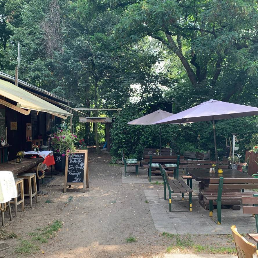 Sull’isola di Reiswerder c’è anche un chiosco