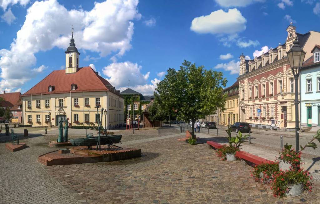 La piazza principale di Angermünde