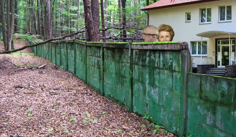 Just 50 minutes from Alexanderplatz, a secret forest settlement housed the GDR leadership. Behind this wall, Margot and Erich Honecker lived at number 11