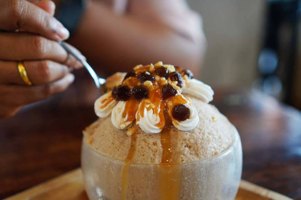 Bingsu au thé thaï