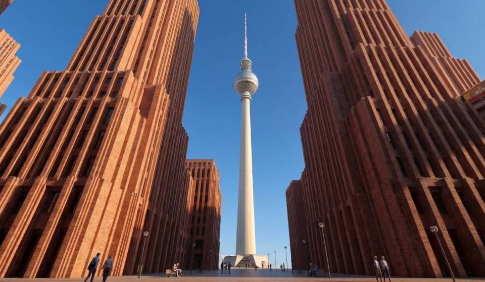 A “mini-Manhattan” consisting of 13 Art Deco skyscrapers, each 150 meters tall, was to be built at Alexanderplatz. That (or something like it) was the spectacular vision for Berlin’s Mitte district