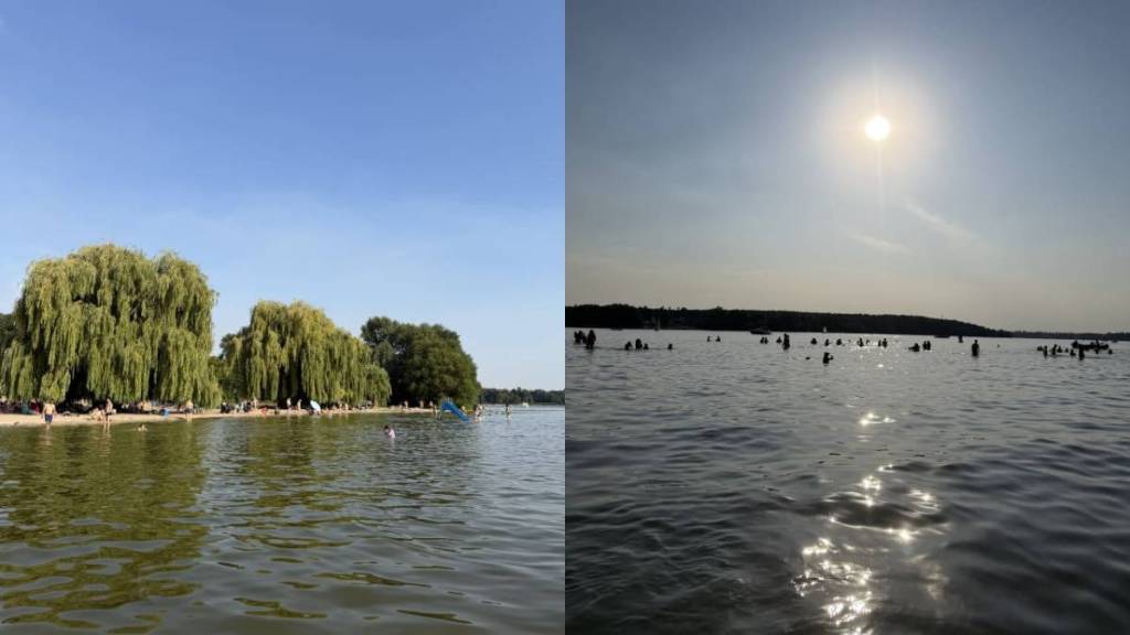 1,3 kilomètre de plage de sable à Berlin : même pendant les chaudes journées d’été, la plage du Wannsee offre bien plus d’espace que les autres lacs de baignade – avec des fauteuils de plage et des currywurst