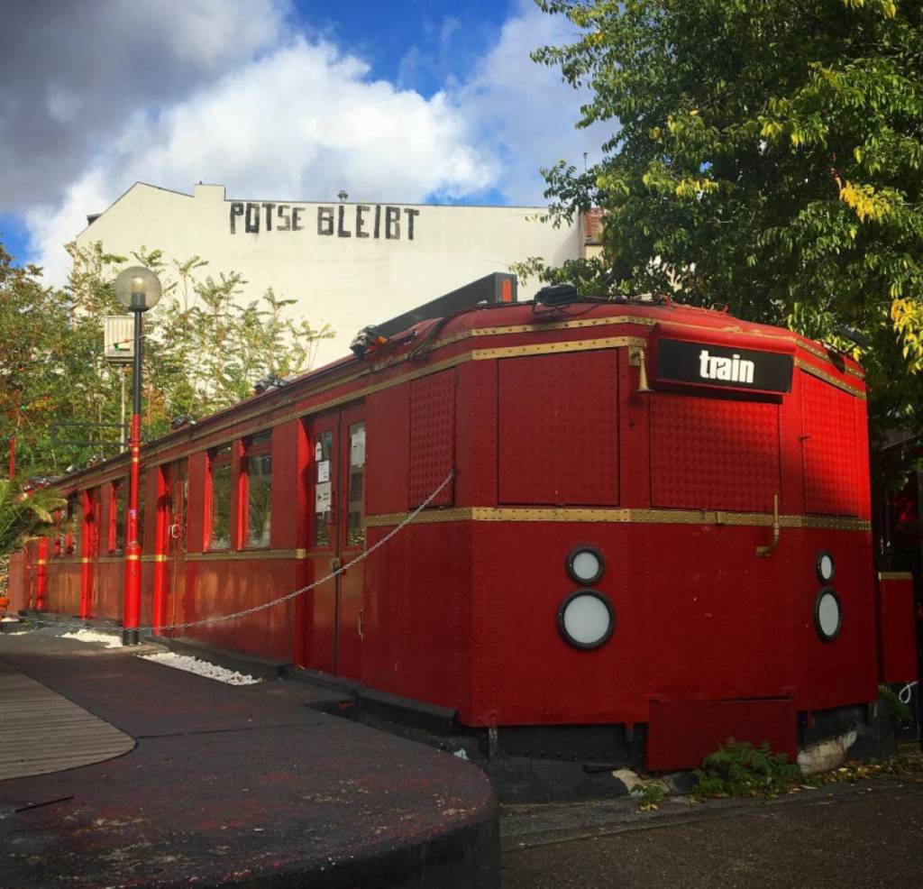 Le Train Cocktailbar vu de l’extérieur