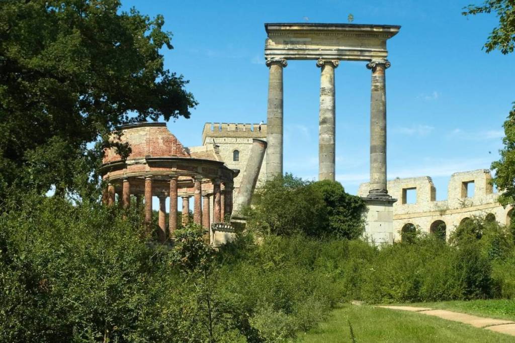 Just 50 minutes from Berlin, you’ll find ancient ruins on a hill. This 270-year-old complex in one of Brandenburg’s most beautiful parks was once intended to serve a very different purpose