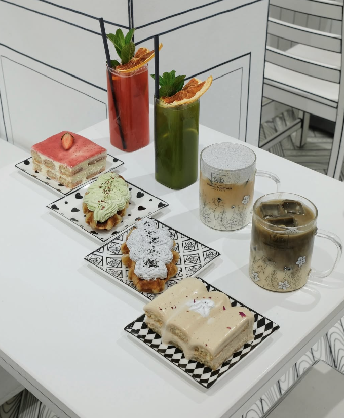 Delicious pastries at the 2D Café Always Together