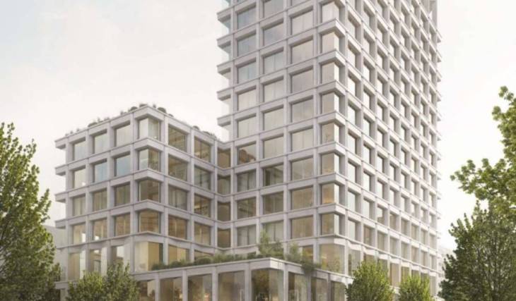 C’est juste à côté de l’Alexanderplatz que la « mairie du futur » devrait voir le jour, avec 16 étages et 31 000 m² – une bibliothèque ouverte 24 h/24 et 7 j/7, et bien plus encore